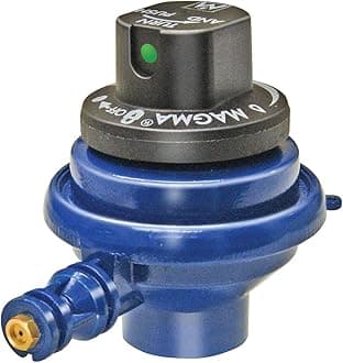 Magma Products Control Valve Regulator – X-Low, Low, Medium & High Output Options for Magma Grills – Connects to 1lb Propane Gas Bottles – 1 Year Warranty