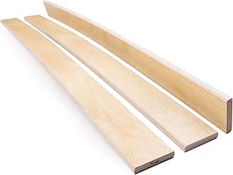 Green Design Pack of 10 Slats Birch Wood Sprung Bed Base Replacement Single Double 5cms wide up to 1 metre Long (710mms long)