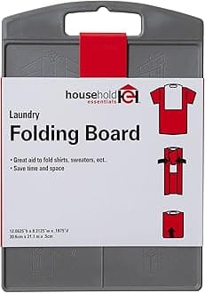 Household Essentials 195 Shirt Folding Board For Laundry | Folds T-Shirts, Polos And Dress Shirts , Black