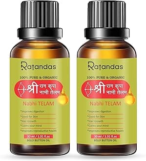 Ratandas Nabhi Tailam Oil (30ml x Pack of 2) - 100% Pure Ayurvedic Nabhi Oil