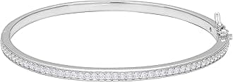 PAVOI14K Gold Plated Cubic Zirconia Bangle Classic Tennis Bracelet | Gold Bracelets for Women