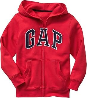 Boys' Logo Hoodie Hooded Full Zip Sweatshirt
