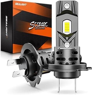 SEALIGHT H7 Bulbs 60000LM for ATVs & Powersports, 2024 Version, 60000LM Brighteness Wireless Fog Lights Easy Installation 10 Years Lifespan Daytime Running Lamp Modules- Pack of 2