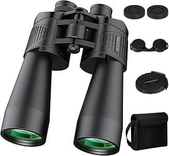 - 20x70 Binoculars for Adults High Powered - WOZEL HD Bird Binoculars with Clear Low Light Vision - Powerful Binocular for Bird Watching Hunting Travel Outdoor Hiking - Christmas Birthday Gifts for Men