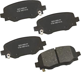 Bendix Premium SBC1734 Ceramic Rear Brake Pads for Chrysler 200 2017-2015, Jeep Cherokee 2023-2014