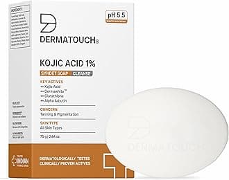 Kojic Acid 1% Soap with Glutathione | For Pigmentation & Sun damage | Soap for Men & Women | Suitable for All Skin Types | 75g