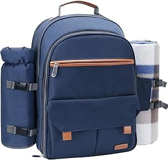 Sunflora Picnic Backpack for 4 in Navy blue