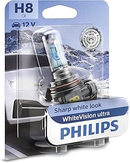 Philips WhiteVision ultra H8 car headlight bulb, single blister