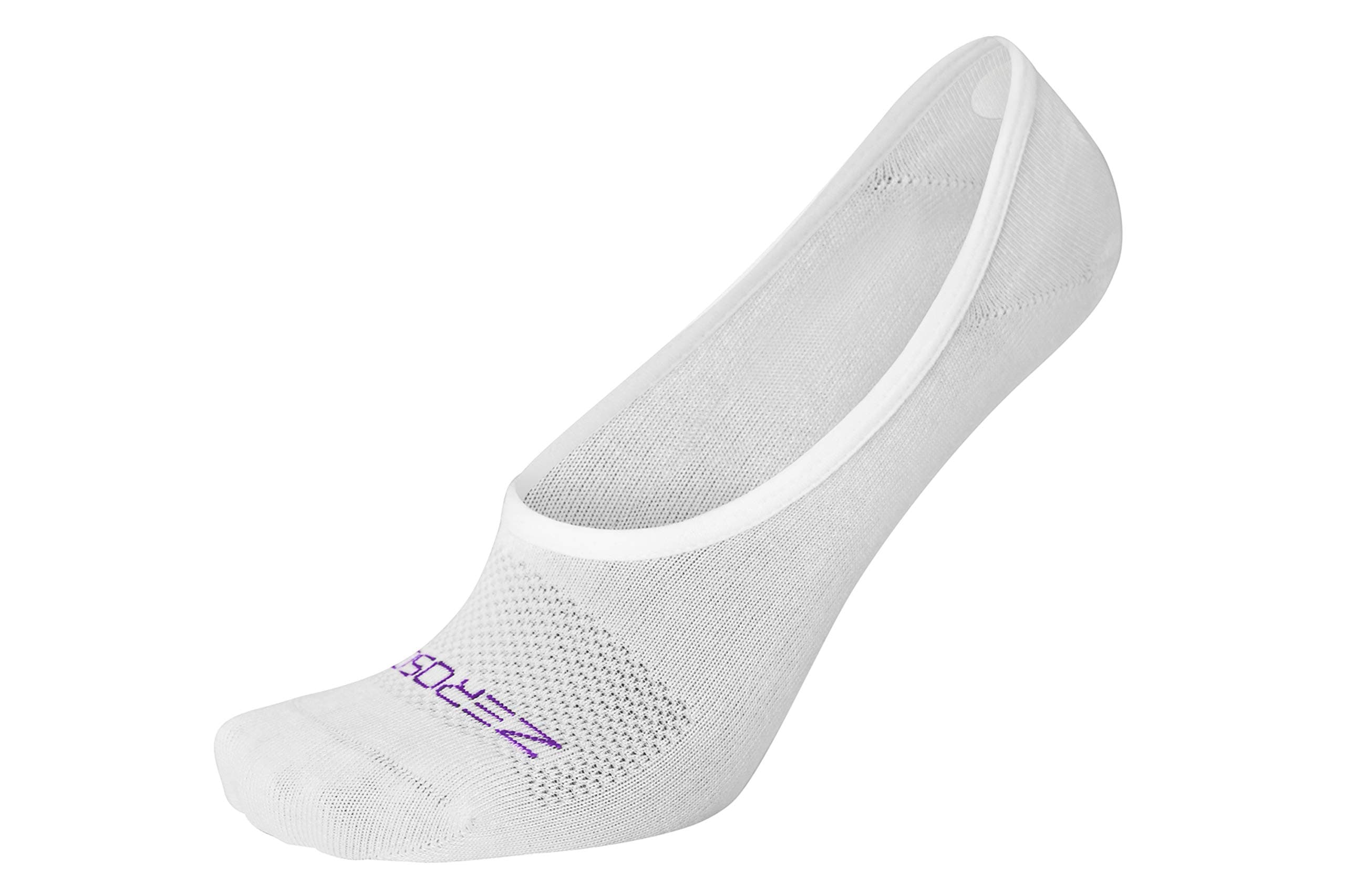 Bamboo Viscose Super Low Invisible Socks With Mesh Ventilation with Anti-Slip Gel Heel Grip (4 Pairs Per Box)