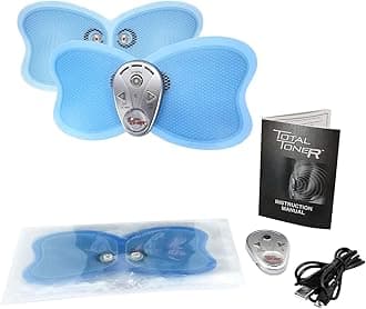 Total Toner ABS Stimulator, EMS Abdominal Toning device, FDA Cleared, Rechargeable, Wireless, Muscle Pulse trainer, 6 Workout Programs, 10 Intensity Levels