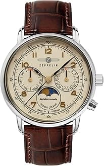 Women's Watch Series LZ 121 Méditerranée Moon Phase with Leather Strap 9637-5