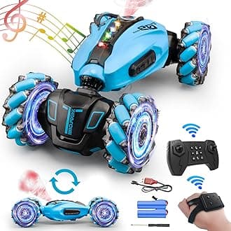 Gesture Rc Car with Spray, 1:12 Large 4WD Hand Controlled RC Car, All Terrain Remote Control Car for Boys 8-12,Toys for 7 8 9 10 11 12 Year Old Boys/Girls, Gift Birthday Christmas 2025-Blue