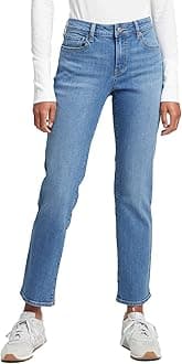 Womens Classic Straight Fit Denim Jeans