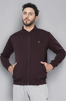 MARKRICH Men's Sweatshirt with Front Open Zipper Regular Fit Full Sleeves Casual Winterwear