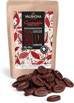 Valrhona Premium French Baking Dark Chocolate Discs (Feves). Classic GUANAJA ...