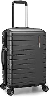 Traveler's Choice Archer Polycarbonate Hardside Luggage with Spinner Wheels, Tie Down Straps
