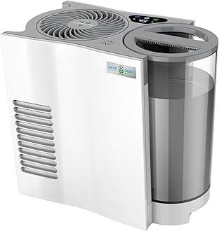 EVDC300 Energy Smart Evaporative Humidifier with Automatic Shut-off, 1 Gallon Capacity, LED Display, White