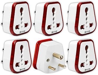 KAVANA 6 amp to 16 amp Converter/Conversion Plug ( Pcs of 5 ) (5-16A) Converts 6A Socket to 16 A Socket for Geysers, A/C,Refrigrator,Microwave,etc for Indian and International Plugs