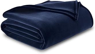 Full/Queen Snuggle-Ready Throw Blanket | Durable Machine Washable Pet Friendly | All-Season Comfort | Layering Bed Sofa Blanket | Cozy Navy