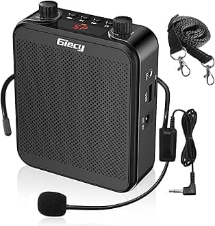 Voice Amplifier Personal Voice Amplifier, Portable Voice Amplifier 30W 2800mAh Rechargeable PA System Speaker for Multiple Locations Classroom, Meetings and Outdoors