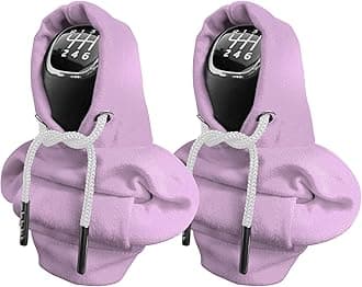 Kutyun 2PCS Gear Shift Hoodie, Universal Car Shift Knob Cover, Automotive Interior Cute Gadgets, Car Accessories and Decorations Mini Hoodie for Car Shifter
