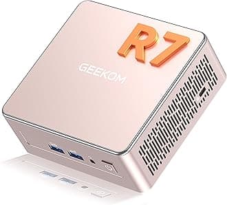 A5 Mini PC with AMD Ryzen 7 5825U, 3-Year Coverage, 16GB RAM(Upgradable, Not LPDDR)&512GB M.2 NVMe SSD, Windows 11 Pro Desktop Computer,SD Slot, 8K, Dual HDMI | Wi-Fi 6, BT 5.2 | Home & Office