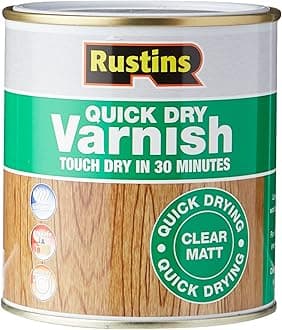 RUSTINS Quick Dry Varnish, Clear Matt, 500 ml