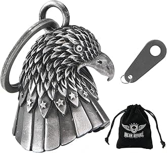 Dream Apparel Motorcycle bells for bikers,heavy rider bells accessory and key chain for luck