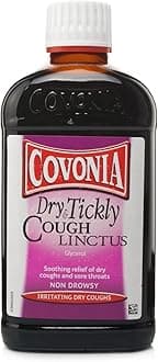 Covonia - Dry and Tickly Cough Linctus Syrup, Sore Throat Relief, Non-Drowsy Formula 300ml