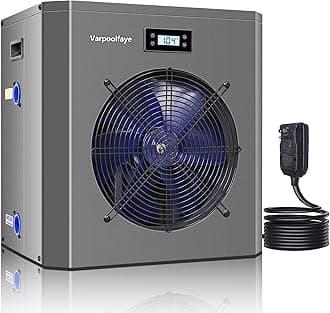 16000BTU Above Ground Pool Heat Pump for 5000 Gallon Pools, WiFi Smart Control, Titanium Heat Exchanger, 110V-120V/60Hz Efficient Heating