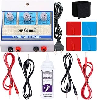 Physiowell Mini Tens 2 Channel Tens Machine for Physiotherapy Nerve Stimulator Physiotherapy Electrotherapy for Pain Relief