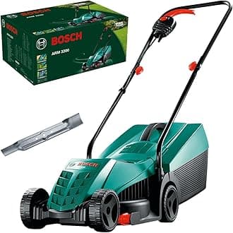 Bosch06008A6071 Electric Lawnmower ARM 3200 (1200 W, Cutting Width: 32 cm, with Additional Blade Included, in Carton Packaging) – Amazon Edition