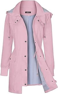 womens Raincoat Windbreaker
