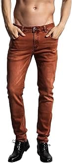 ZLZ Jeans Pants Slim Fit, Younger-Looking Fashionable Colorful Comfy Stretch Jeans Pants for Men, Skinny Jeans Stretch Fit …