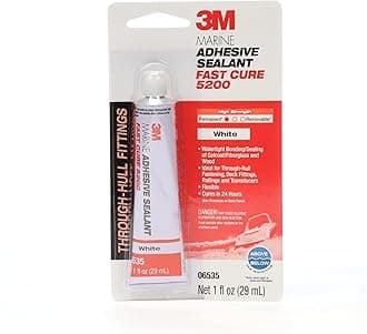 5200FC Marine Adhesive Sealant 5200 Fast Cure White, 06535, 1 oz tube (Pack of 1)