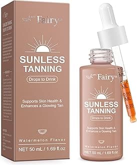 Tanning Drops to Drink for Face & Body - Natural Sunless Tanning Drops with Enhancing Your Natural Skin Tone, for All Skin Types