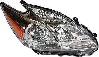 Headlight Assembly for 2012 2013 2014 2015 Toyota Prius Halogen HeadLamp Passenger Side Head Lights (Right)