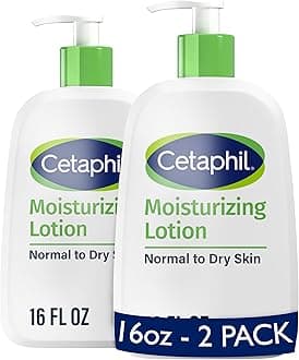Body Moisturizer by Hydrating Moisturizing Lotion for All Skin Types, Suitable for Sensitive Skin, 16 oz, Fragrance Free, Hypoallergenic, Non Comedogenic Pack of 2, 16 Ounce 2 Pack NEW