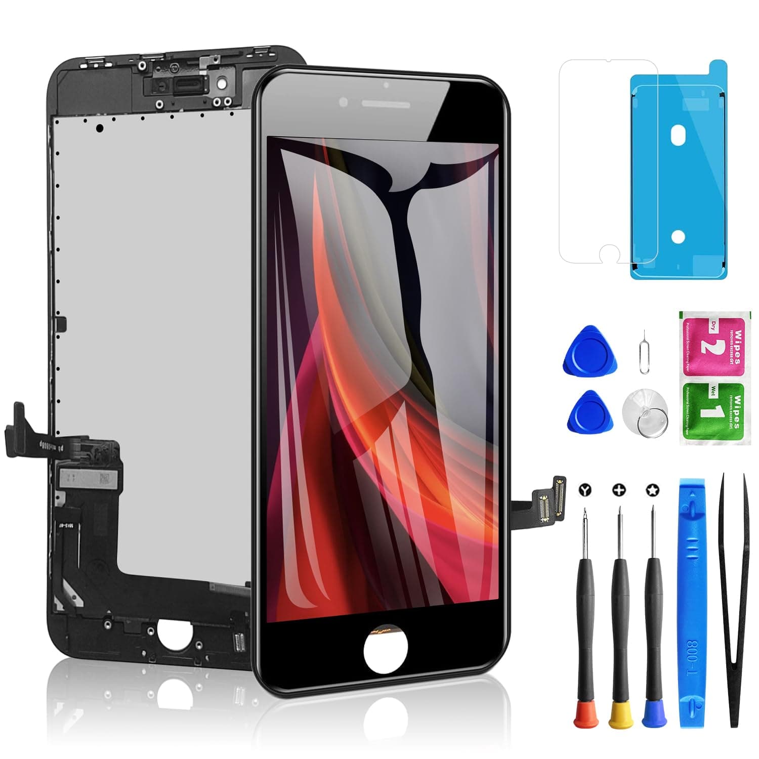 Screen Replacement for iPhone 8 Plus Black(5.5")