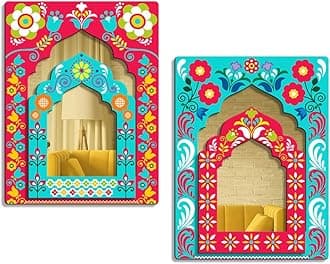 Sehaz Artworks Home Decoration Items for Living Room | Jharokha wall hangings for living room | Wall Decoration Items for Bedroom | Decorative Items for Home wall | Mirror Jharokha Wall Décor