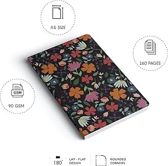 Factor Notes 160-Pages 90 GSM Ruled Notebook, A5 Size, Multicolor