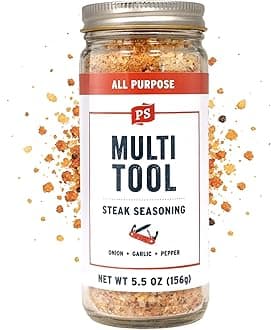 PS Seasoning Multi Tool - Steak Seasoning for Grilling - All-Purpose Seasonings and Spices for Cooking, with Garlic and Onion - Steak Spice Blend for Prime Cuts, Burgers, Pork, Chicken, Potatoes