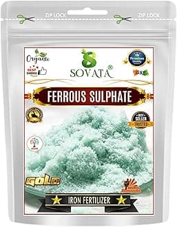 Ferrous Sulphate, Powerful Essentail Organic Fertilizer for Overall Healthy and Fast Growth of All Plants. (1800 gm)