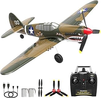 RC Plane 4 Channel Remote Control Airplane, Ready To Fly RC Airplane With Xpilot Stabilization System And One Key Aerobatic For Beginners Adult, Multicolor