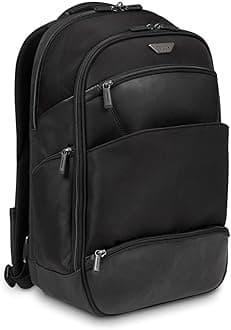 TargusTargus Mobile VIP Business Professional Bag for 12, 12.5, 13, 13.3, 14, 15, 15.6-Inch Large Laptop Backpack, Black (TSB914EU)