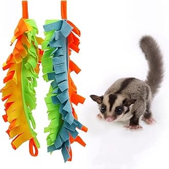 2 Pack Sugar Glider Climbing Toys, Sugar Glider Swing Toys, Heavy Pet Toys, Cage Accessories for Small Pets Like Hamster Squirrel Chinchilla Parrots