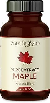 Pure Maple Extract for Baking and Flavoring - 4 OZ - Premium Quality Natural Flavors for Baked Goods, Desserts, & Cooking