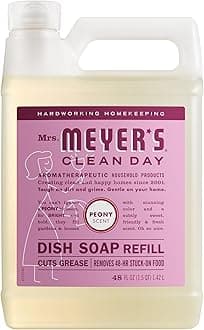 MRS. MEYER'S CLEAN DAY Liquid Dish Soap Refill, Peony, 48 fl. oz