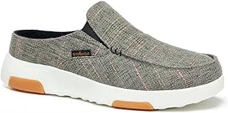 OrthoComfoot Men's Orthopedic Walking Shoes Loafers Slip On: Comfortable Casual Plantar Fasciitis Shoes Black, Outdoor Arch Support Relaxed Fit Shoes for Neuropathy Recovery Size 10