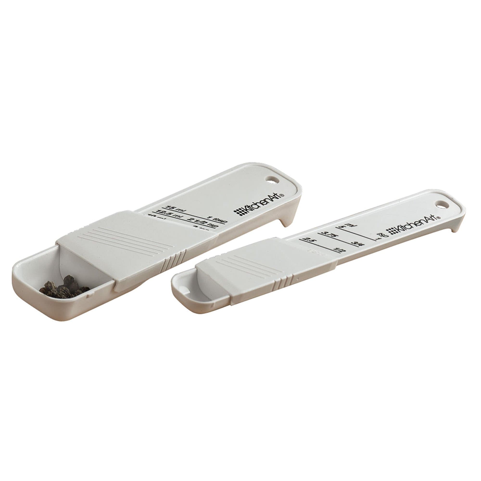 KitchenArt Adjust-A-Teaspoon and Tablespoon, White